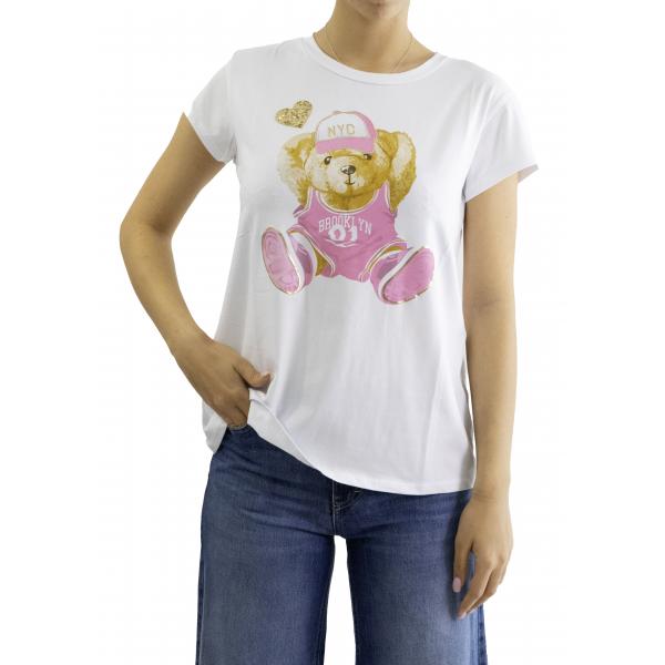 t shirt orsacchiotto con cappello 